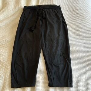 Diane von Furstenberg Crop Tie Waist Pants